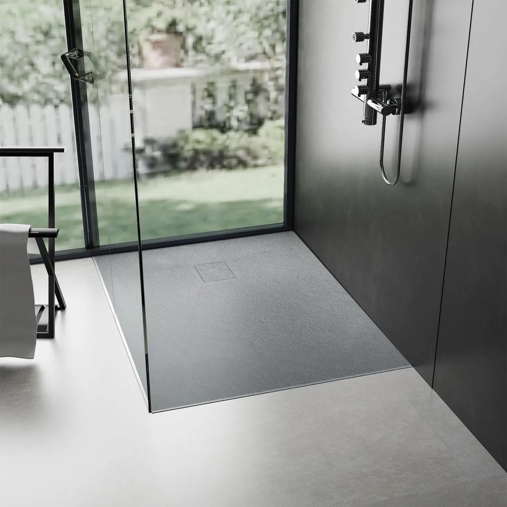 Cadita pentru dus Magnum gri 90x90