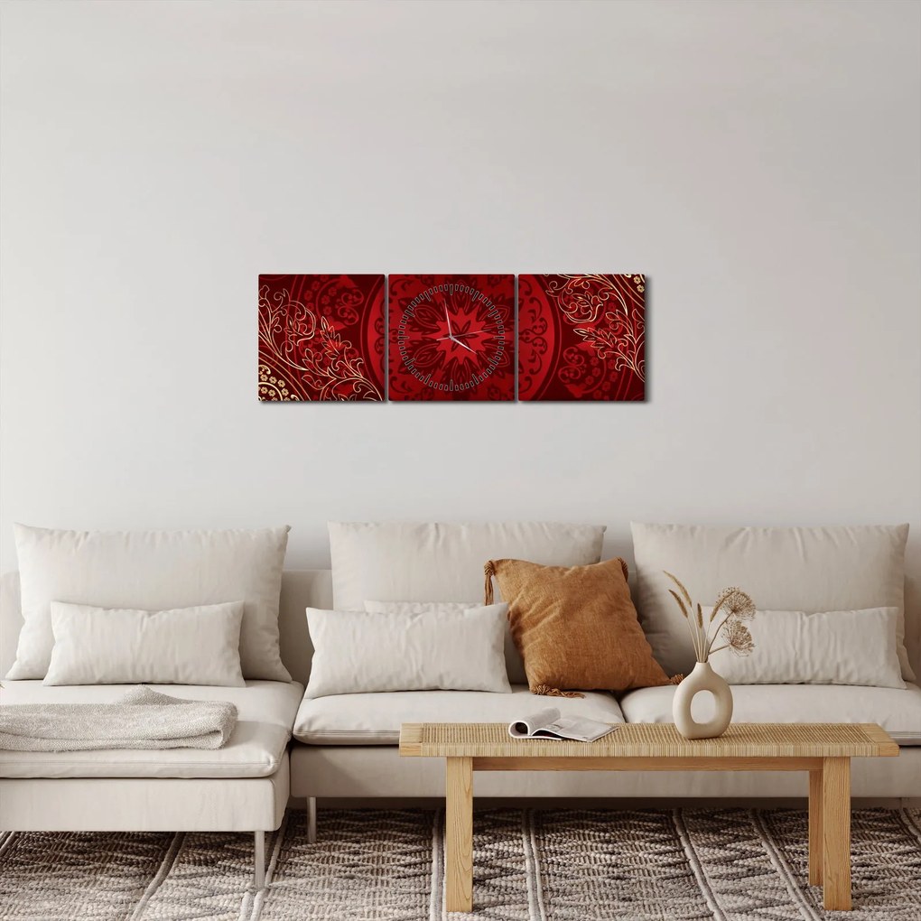 Tablou - Mandale aurii (cu ceas) (90x30 cm)