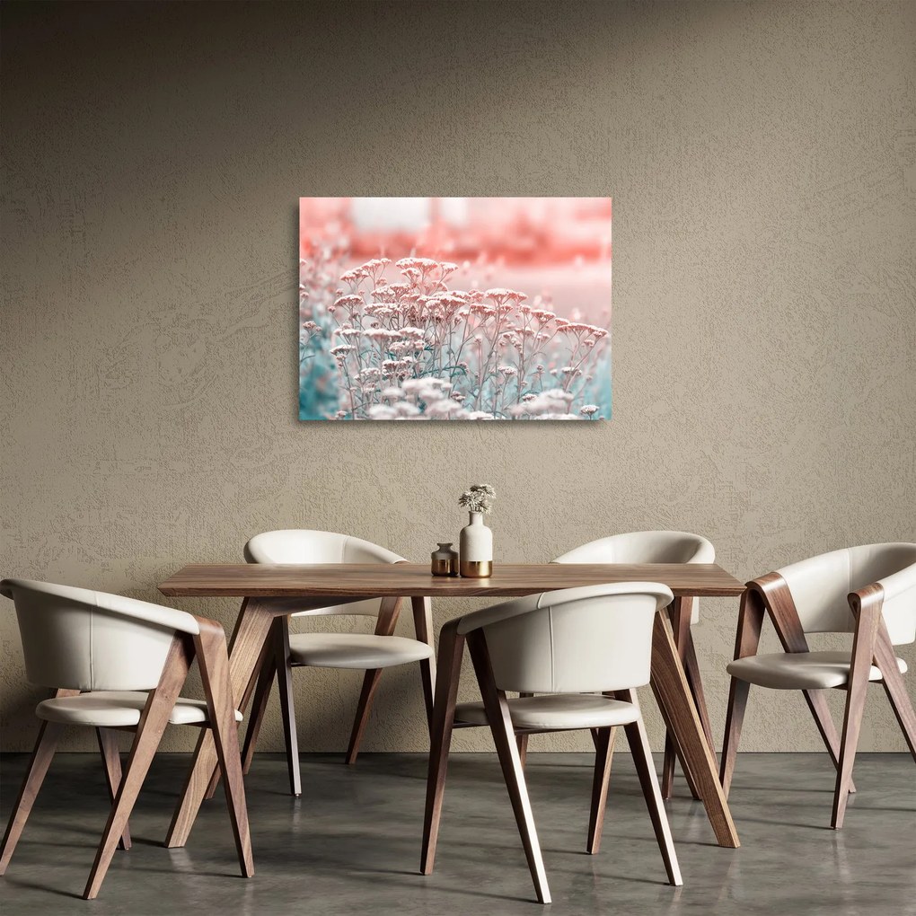 Tablou pe sticlă - Flori de câmp (70x50 cm)