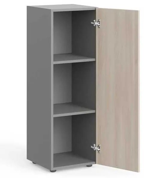 Dulap mediu Manager 39,9 x 42,2 x 119,5 cm, dreapta, salcâm deschis / gri