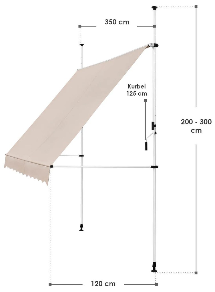 Copertinã "Kuweit" 350 x 120 bej