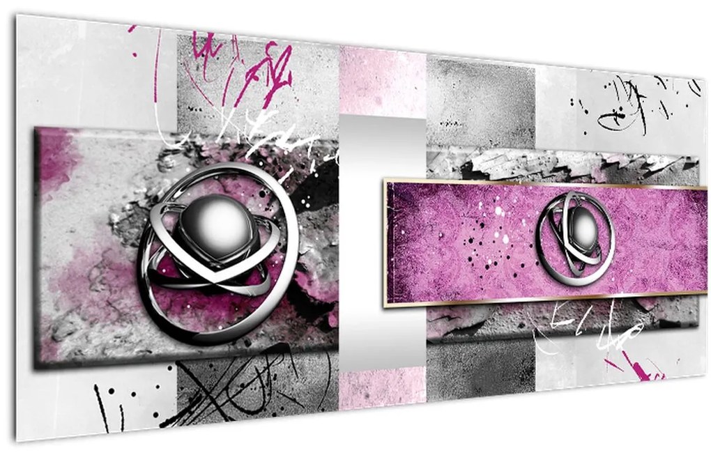 Tablou abstracție (120x50 cm)