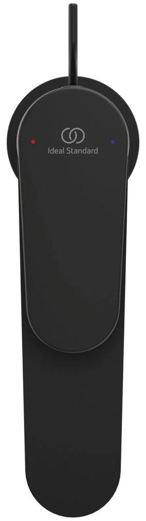 Baterie lavoar Ideal Standard Cerafine O II negru mat cu ventil inclus Negru mat