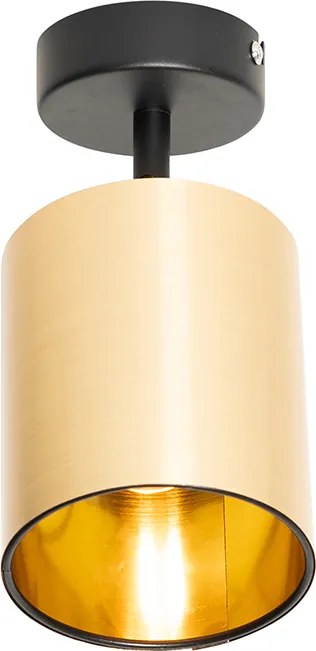 Spot modern negru cu auriu - Lofty