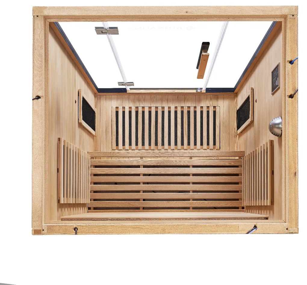 Infračervená sauna Skara čierna s technológiou Dual