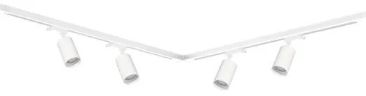Spot in sistem de șină PIPE 4xGU10/10W/230V alb