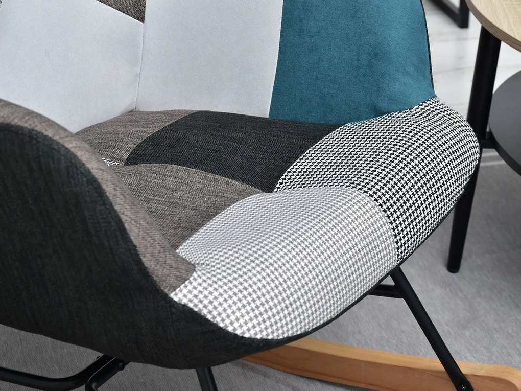 Fotoliu Sibyla (patchwork + fag negru). 1110396