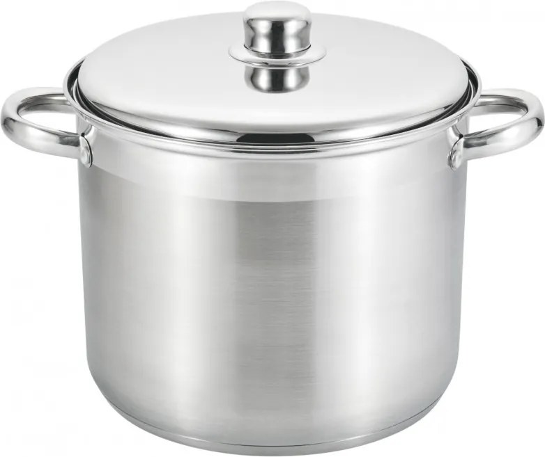 La mâna a doua: Oala cu capac metalic Rosberg R51211B32S, 32x24 cm, 19 L, Inductie, Inox