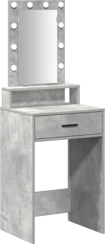 vidaXL Masă de Machiaj cu sertar Gri 50 x 41 x 140 cm Lemn compozit
