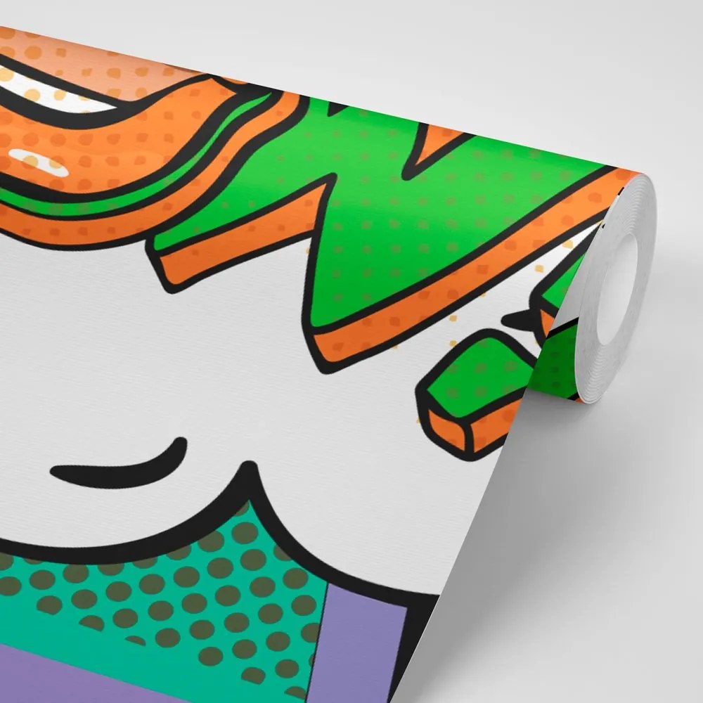 Tapet autoadeziv pop art mov elegant - WOW!