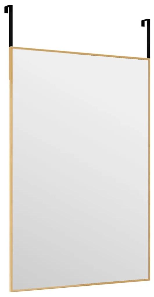 Oglinda pentru usa, auriu, 40x60 cm, sticla si aluminiu 1, Auriu, 40 x 60 cm