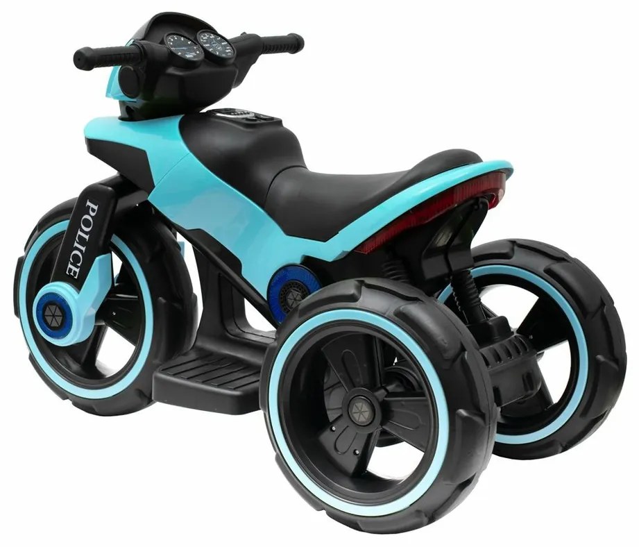 Motocicletă electrică pentru copii Baby Mix Policealbastră, 100 x 50 x 61 cm