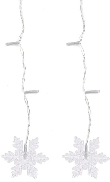 Aigostar - Ghirlandă LED de Crăciun pentru exterior 120 LED/6 W/230 V/8 funcții 3 x 0,7 m IP44 alb cald + telecomandă