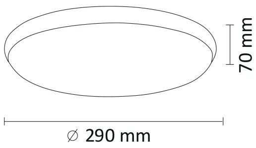 Plafonieră LED KERN LED/15W/230V d. 29 cm