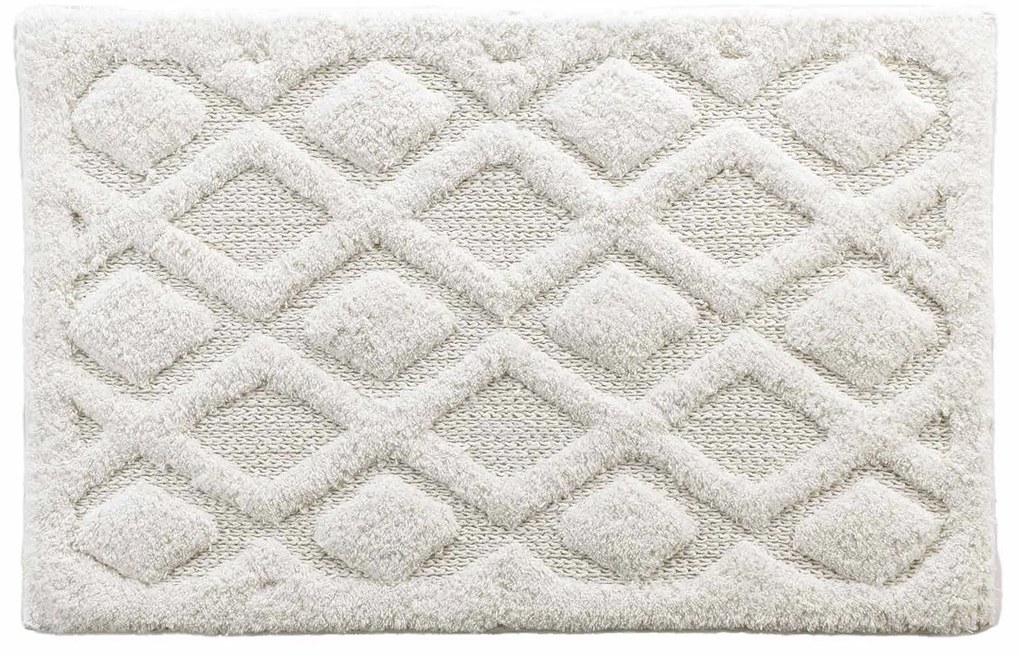 Covor de baie NEMESIS, 100% bumbac, ecru, 50 x 80 cm
