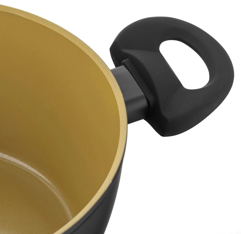 Florina Oală din aluminiu cu capac AmVegan byMateusz Gessler, 20 cm, 2,1 l