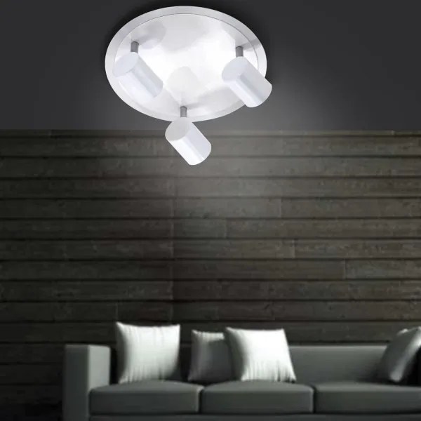 Spot LED TARIK 3xGU10/5W/230V alb Leuchten Direkt 11943-16