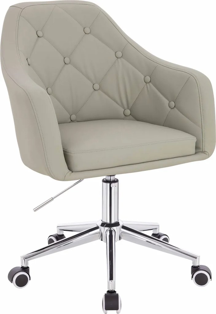 HR831K Scaun Culoare in Piele Ecologica Premium Soft cu Bază Cromata