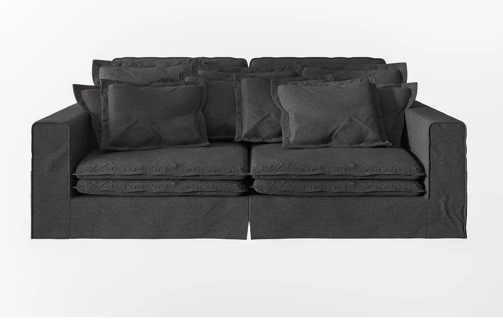 Canapea neagră 236 cm Nora – Ropez