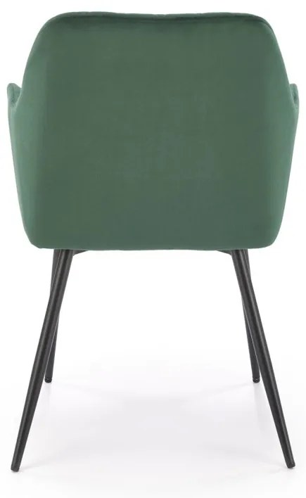 Scaun K558 velvet verde inchis