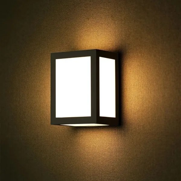 Aplică de perete pentru exterior cu LED/12W/230V 3000K IP65 neagră