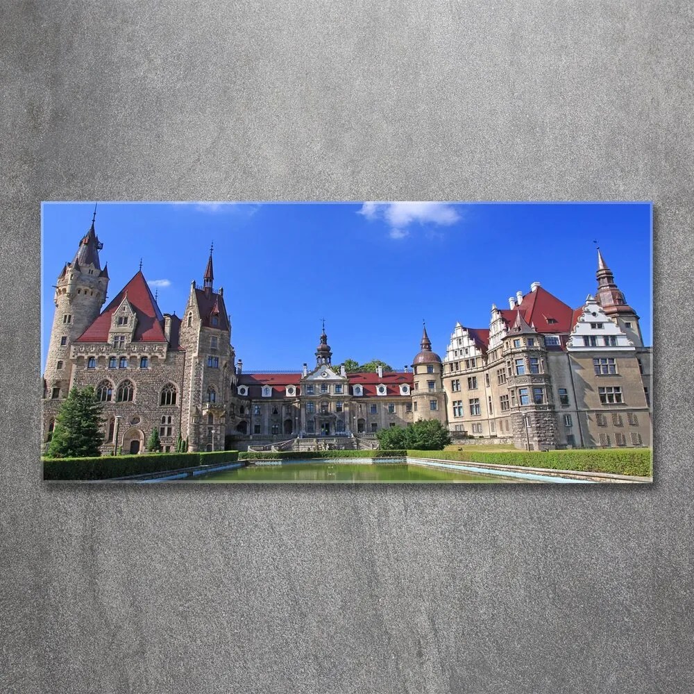 Pictura pe sticlă acrilică Polonia castelul moszna