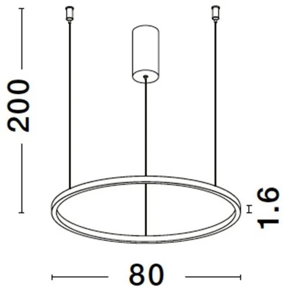Lustra LED suspendata design modern circular TARQUIN D-80cm argintie