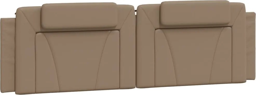 vidaXL Pernă pentru tăblie pat, Viana, cappuccino, 180 cm, piele artificială