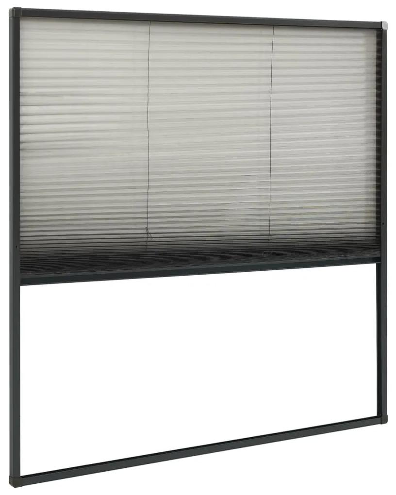 Ecran insecte pentru ferestre, antracit, 120x120 cm, aluminiu Antracit, 120 x 120 cm