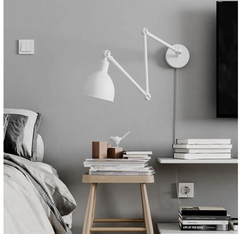 ByRydens 2827660-5007 - Lampă dimabilă de perete BAZAAR 1xE27/5W/230V alb