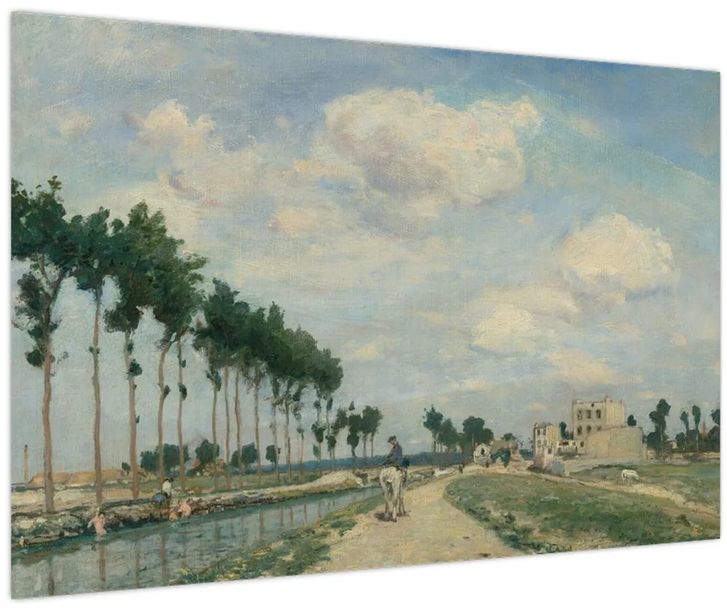 Tablou - Johan Barthold Jongkind, The Towpath, reproducere (90x60 cm)