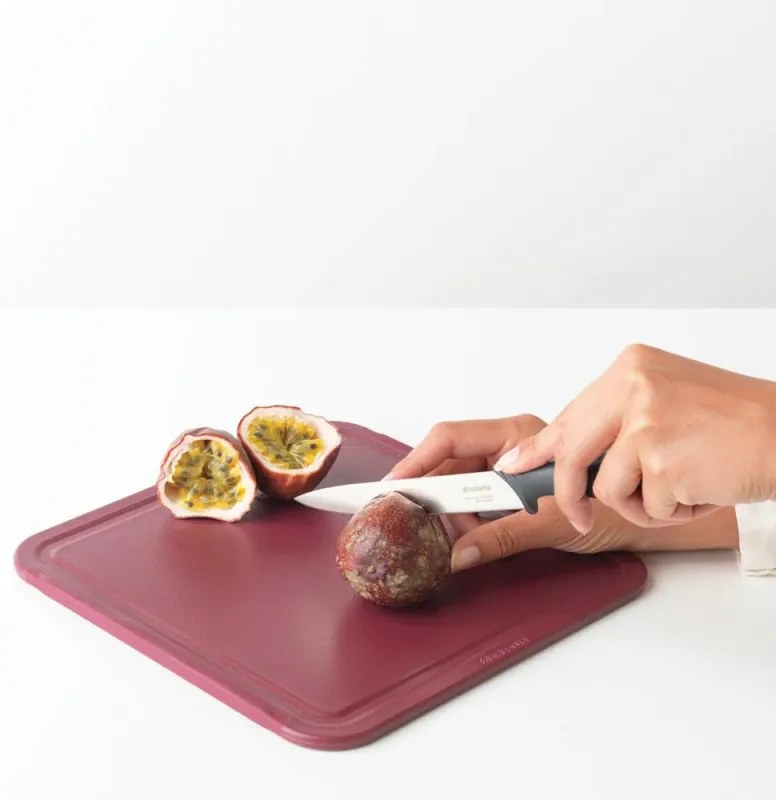 Cuțit Brabantia Tasty+ 1001165, 13.3 cm, Oțel călit, Rezistent la zgârieturi și coroziune, Gri închis