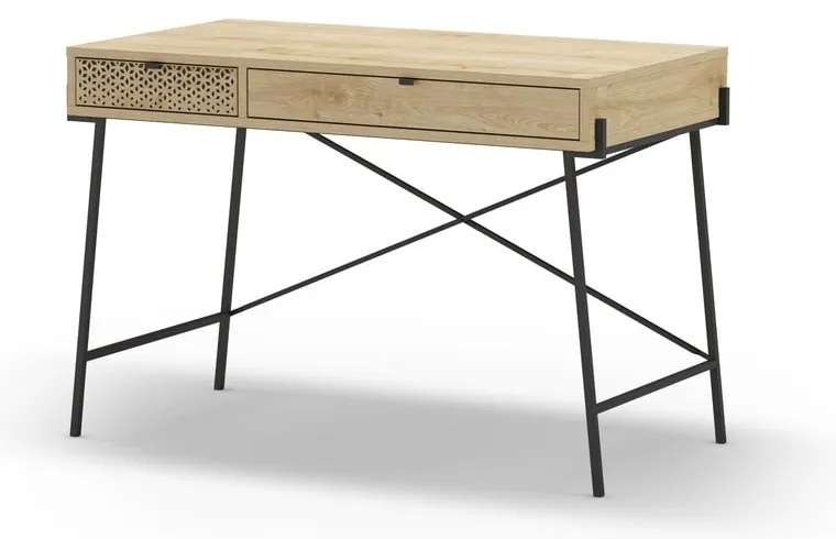 Birou cu aspect de lemn de stejar 60x110 cm Ecrin – Marckeric