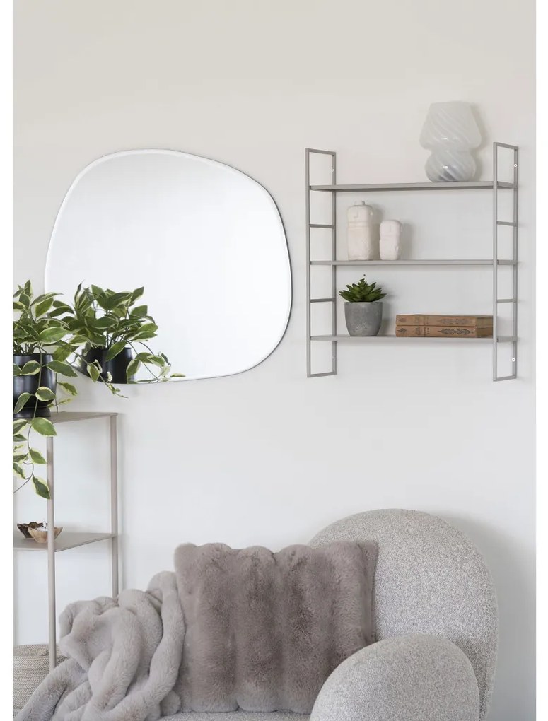 Rafturi Beja, oțel, gri rece, 3 rafturi 48x17x55 cm