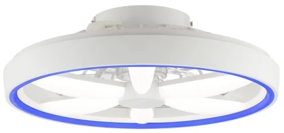 Ventilator LED RGBW de tavan cu lumină Brilliant GAIANO LED/48W/230V alb + telecomandă