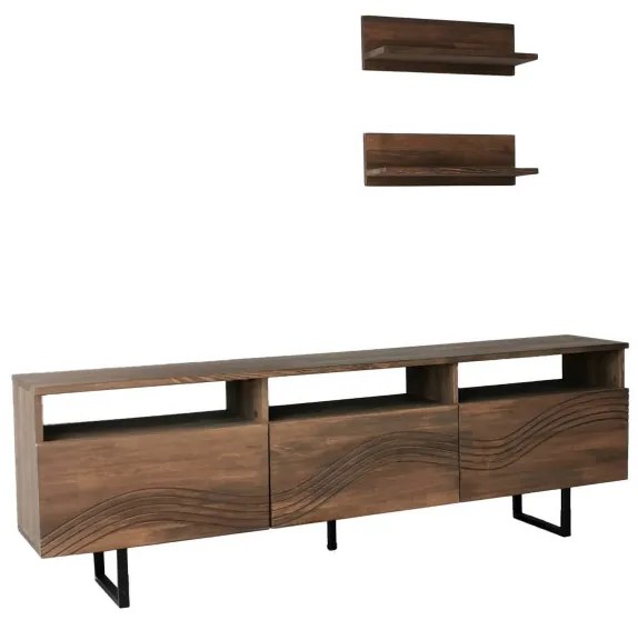 Comoda TV Onda - Walnut