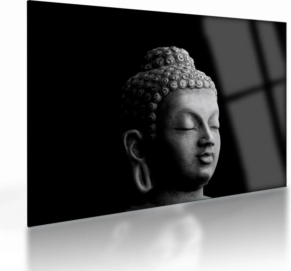 Tablou pe sticlă - Buddha, portret (70x50 cm)