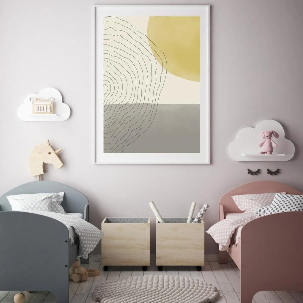 Poster - Abstracție pictată (A4)