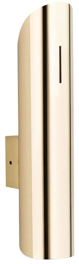 Aplica de perete cu iluminat up/down AKRON aurie