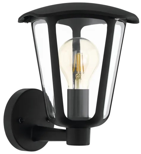 Eglo 98119 - Aplică perete exterior MONREALE 1xE27/60W/230V IP44 negru