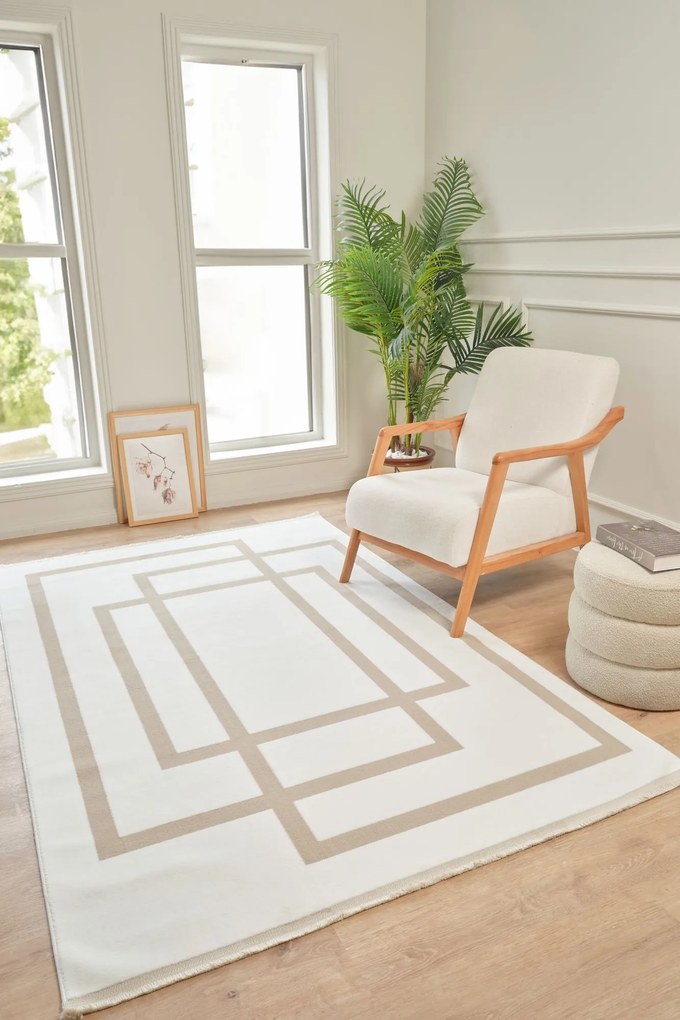 Covor Conceptum Hypnose 100/200 cm, Culoare: CremBej