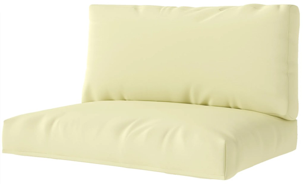 Outsunny Perne de paletă exterior 2 locuri perne de șezut pentru paletă euro lavabile 120 x 80 cm și 120 x 45 cm, bej | Aosom Romania