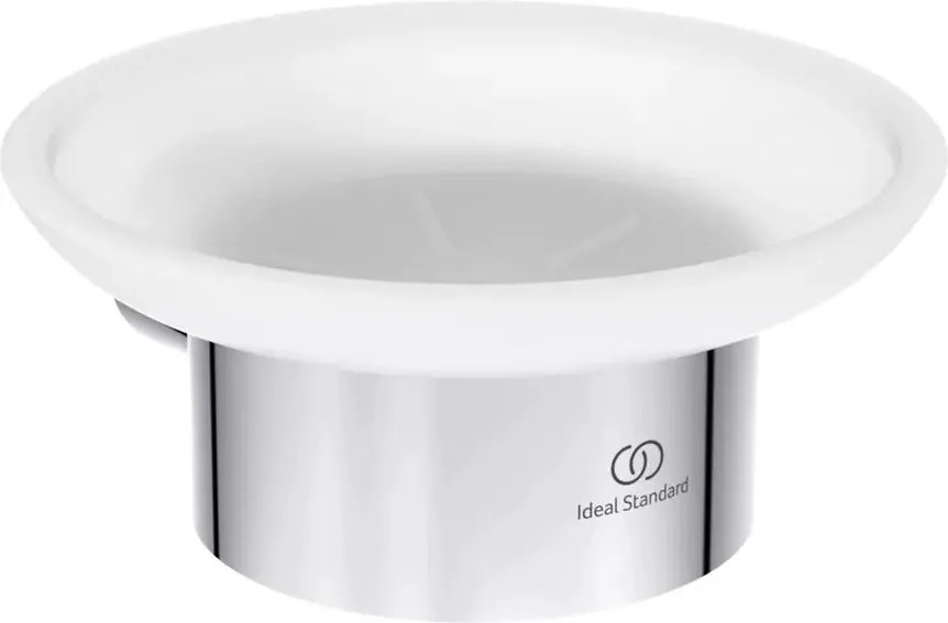 Savoniera Ideal Standard Atelier Conca design rotund crom lucios