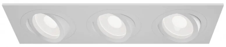 Corp incastrabil cu 3 spoturi directionabile Atom alb MY-DL024-2-03W