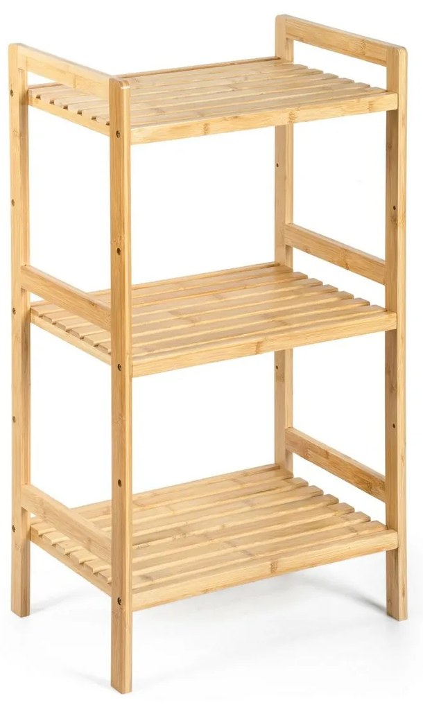 Raftier din bambus G21, 3 etajere, 3 etaje