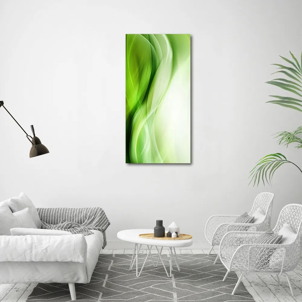 Imprimare tablou canvas Fundal valuri verzi