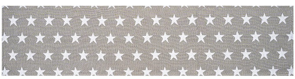 Traversă de masă Stars gri, 33 x 140 cm