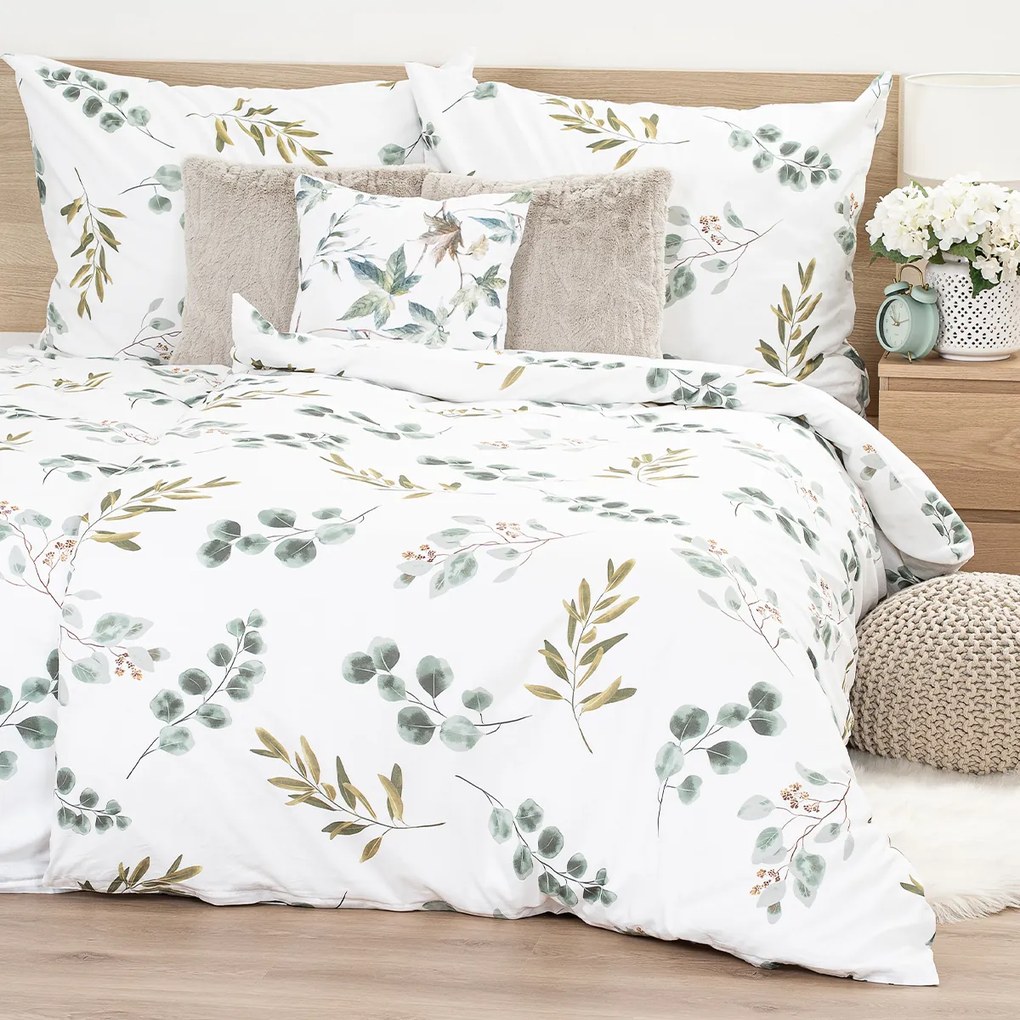 Lenjerie de pat din bumbac 4Home Eucalyptus , 140x 220 cm, 70 x 90 cm, 140 x 220 cm, 70 x 90 cm