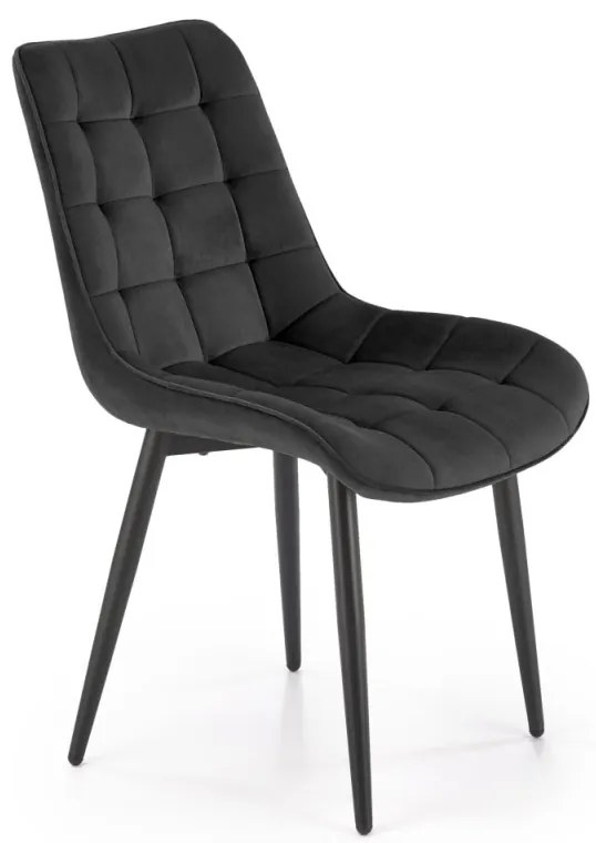 Scaun K580 velvet negru H85 cm
