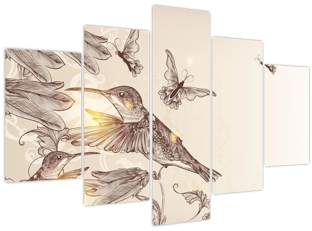 Tablou - Colibri (150x105 cm)